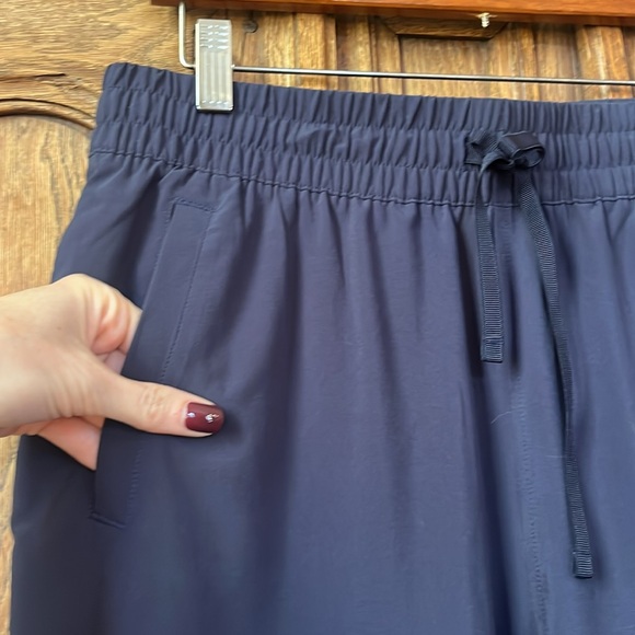 T byTalbots Women's Navy Drawstring Waist Stretch Pants - Picture 2 of 11